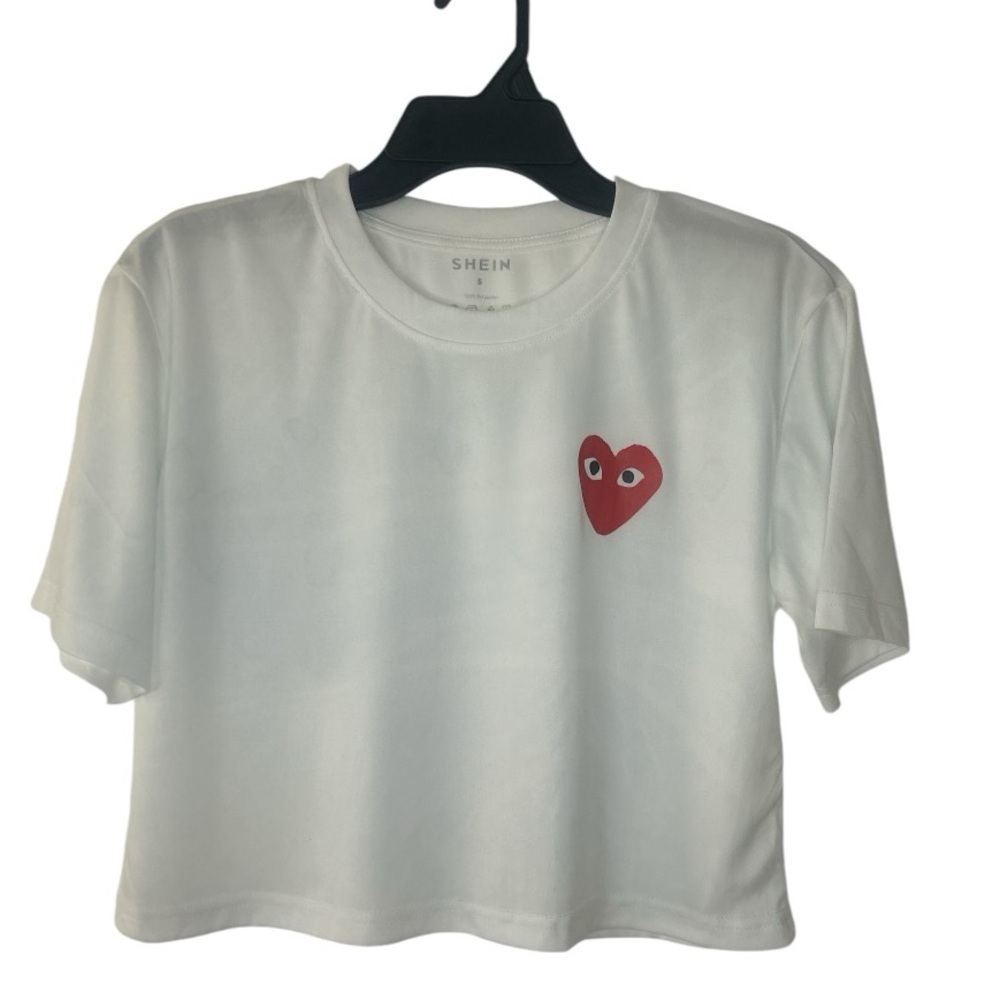 Women's Solid Color Crop Top With Short Sleeves And Round Neckline